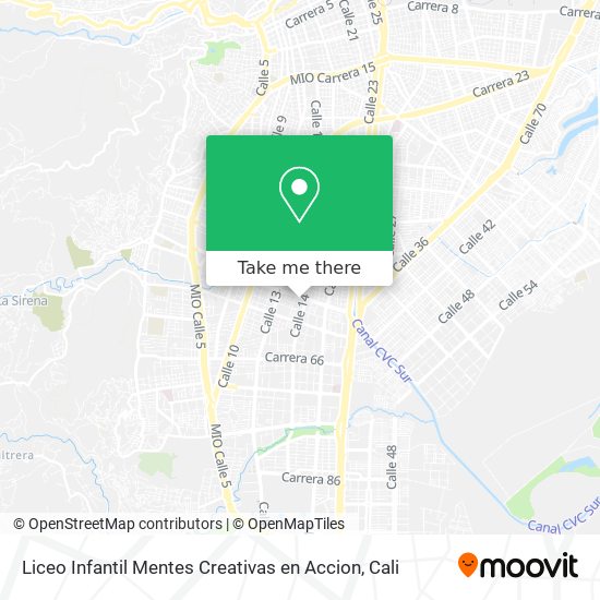 Liceo Infantil Mentes Creativas en Accion map
