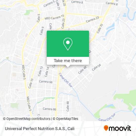 Mapa de Universal Perfect Nutrition S.A.S.