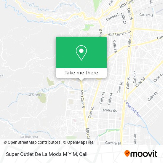 Mapa de Super Outlet De La Moda M Y M