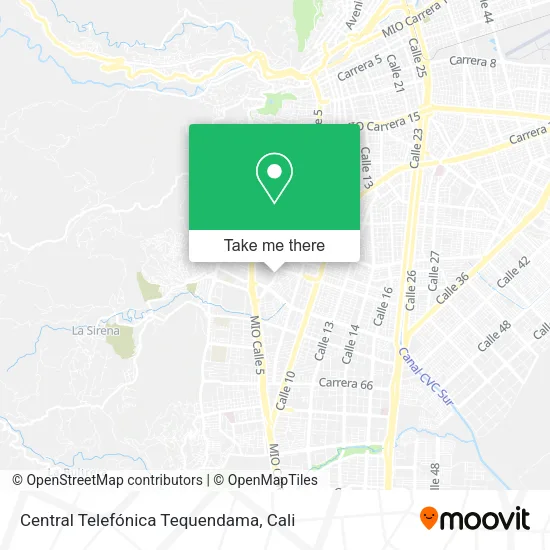 Central Telefónica Tequendama map
