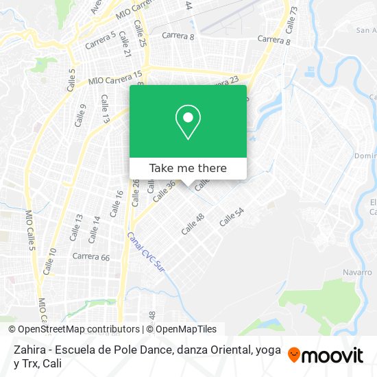 Zahira - Escuela de Pole Dance, danza Oriental, yoga y Trx map