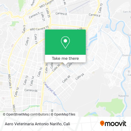 Aero Veterinaria Antonio Nariño map