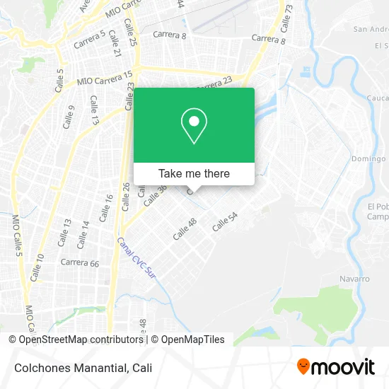 Colchones Manantial map