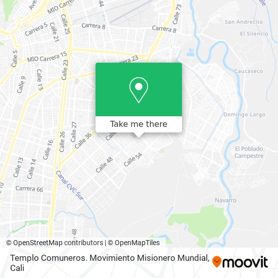 Templo Comuneros. Movimiento Misionero Mundial map
