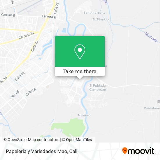 Mapa de Papeleria y Variedades Mao