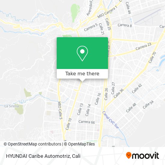 HYUNDAI Caribe Automotriz map