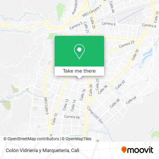 Mapa de Colón Vidriería y Marquetería