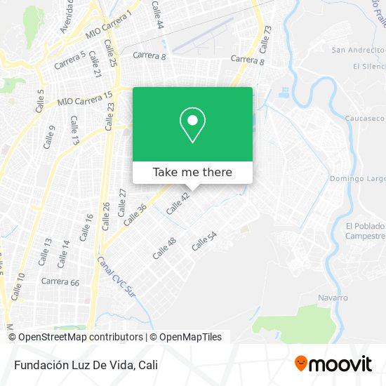 Fundación Luz De Vida map