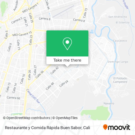 Mapa de Restaurante y Comida Rápida Buen Sabor