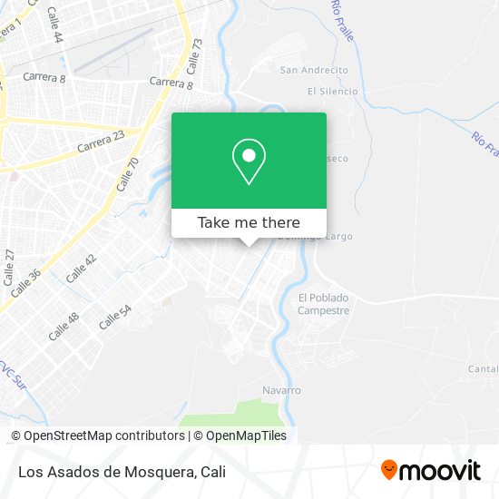 Mapa de Los Asados de Mosquera