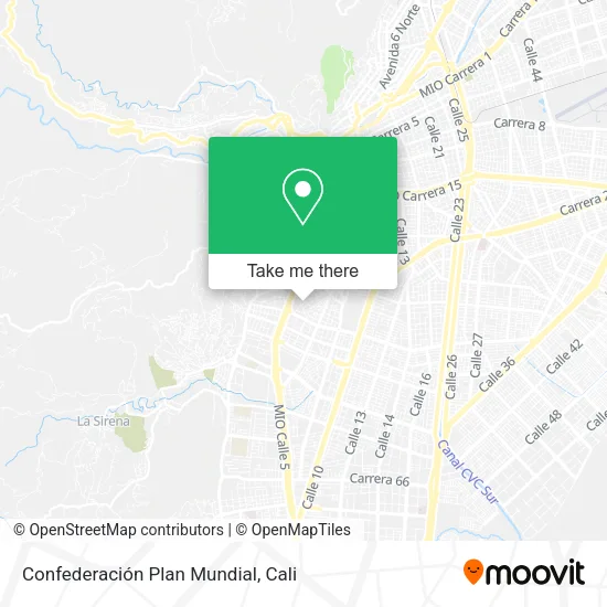 Confederación Plan Mundial map