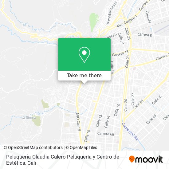 Mapa de Peluqueria-Claudia Calero Peluquería y Centro de Estética
