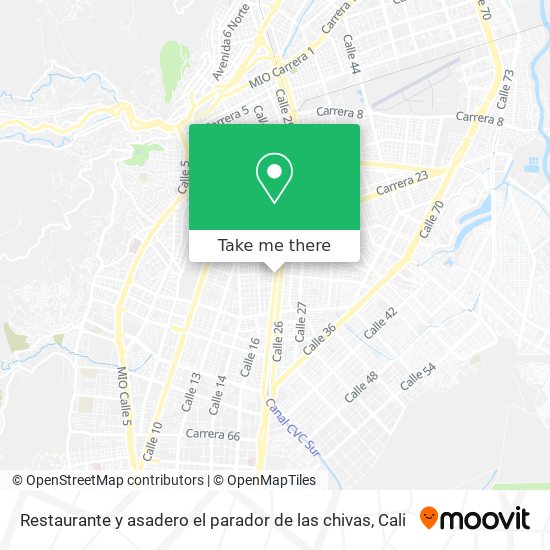 Restaurante y asadero el parador de las chivas map