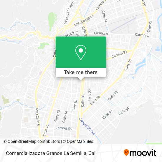 Mapa de Comercializadora Granos La Semilla