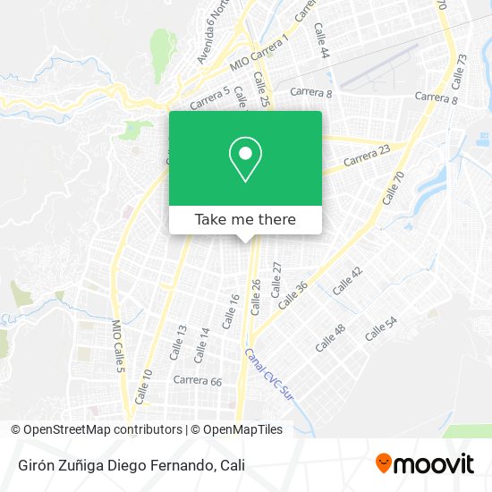 Girón Zuñiga Diego Fernando map