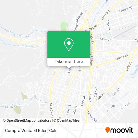 Compra Venta El Edén map