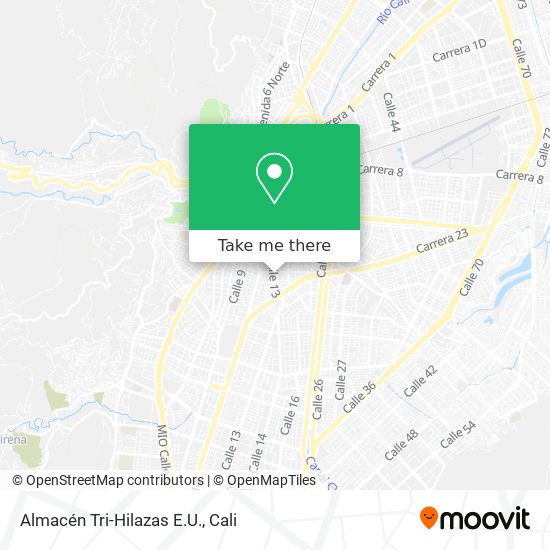 Mapa de Almacén Tri-Hilazas E.U.