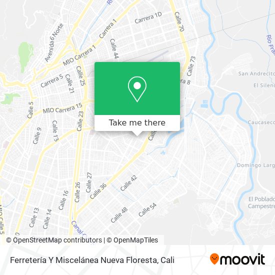 Mapa de Ferretería Y Miscelánea Nueva Floresta