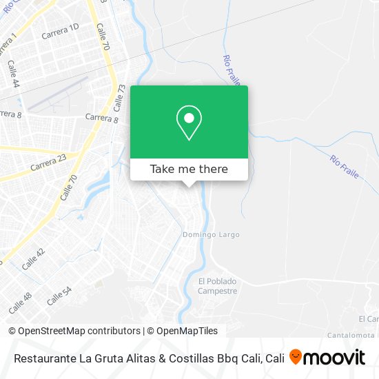 Mapa de Restaurante La Gruta Alitas & Costillas Bbq Cali
