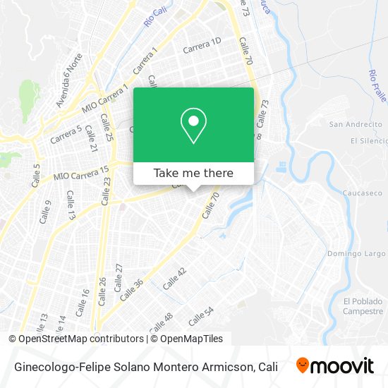 Ginecologo-Felipe Solano Montero Armicson map