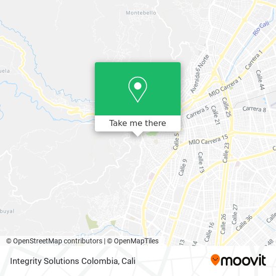 Mapa de Integrity Solutions Colombia