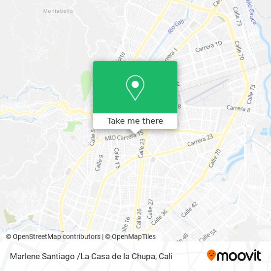 Mapa de Marlene Santiago /La Casa de la Chupa