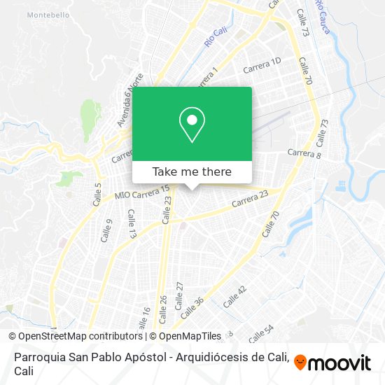 Parroquia San Pablo Apóstol - Arquidiócesis de Cali map