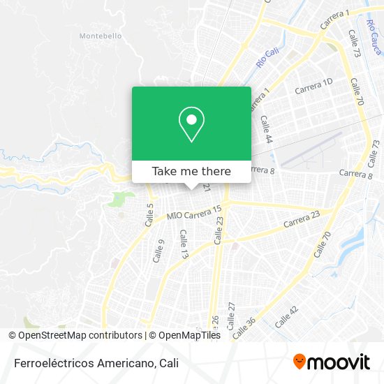 Ferroeléctricos Americano map