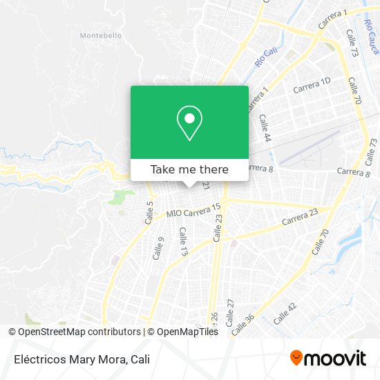 Eléctricos Mary Mora map