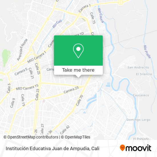 Mapa de Institución Educativa Juan de Ampudia