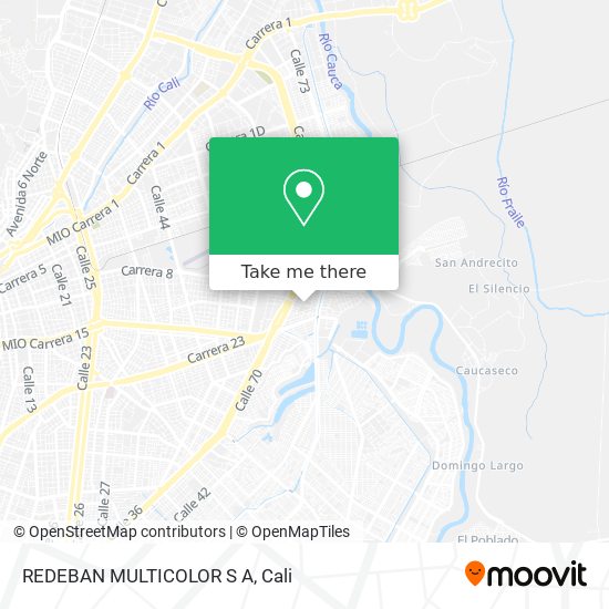 Mapa de REDEBAN MULTICOLOR S A