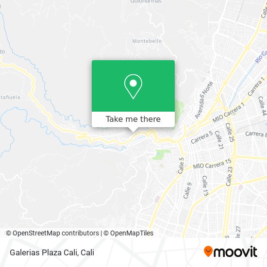 Mapa de Galerias Plaza Cali