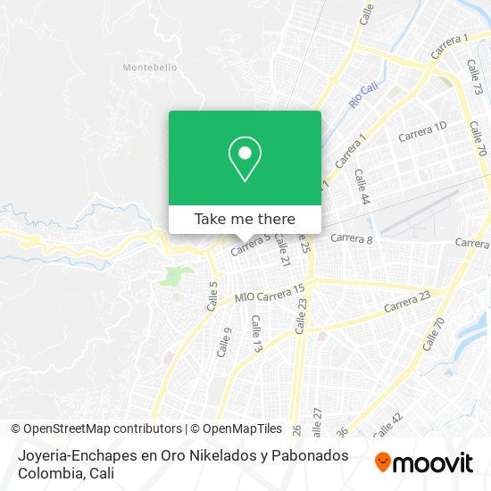 Mapa de Joyeria-Enchapes en Oro Nikelados y Pabonados Colombia