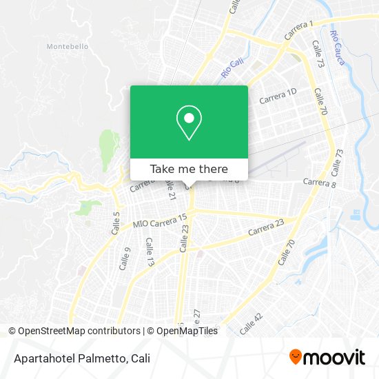 Mapa de Apartahotel Palmetto
