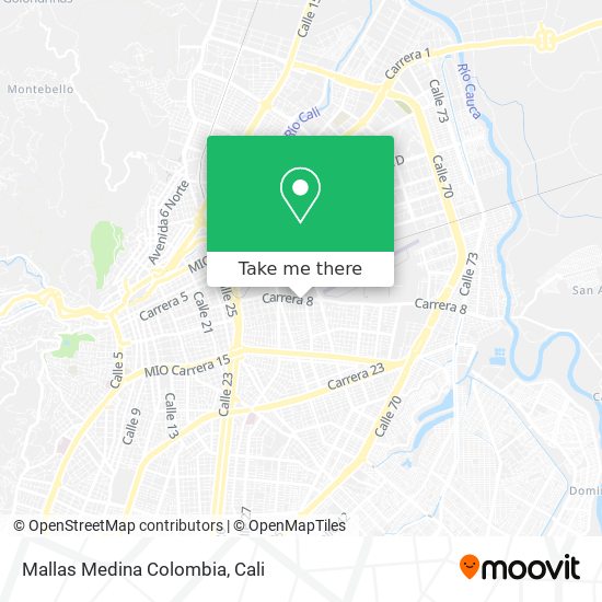 Mapa de Mallas Medina Colombia
