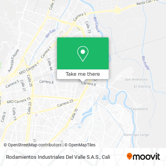Rodamientos Industriales Del Valle S.A.S. map