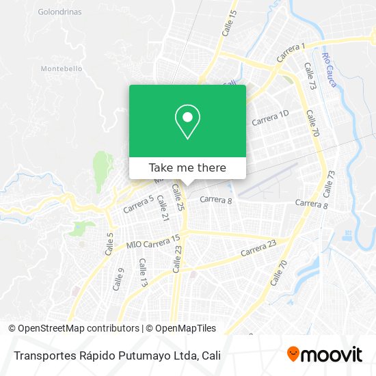 Transportes Rápido Putumayo Ltda map