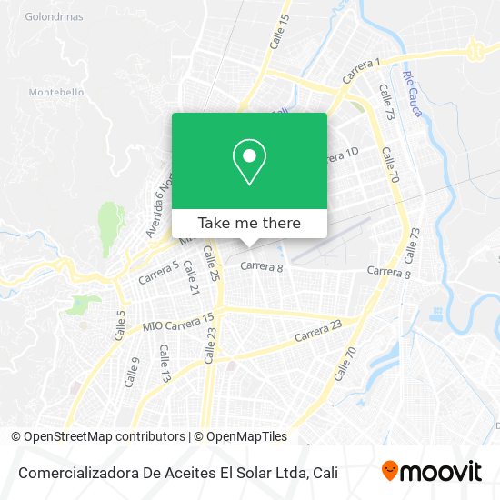 Mapa de Comercializadora De Aceites El Solar Ltda