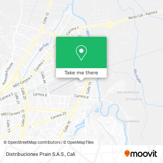 Mapa de Distribuciones Prain S.A.S.