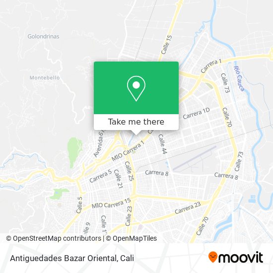 Mapa de Antiguedades Bazar Oriental