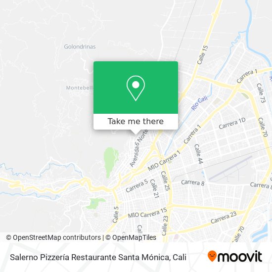 Mapa de Salerno Pizzería Restaurante Santa Mónica