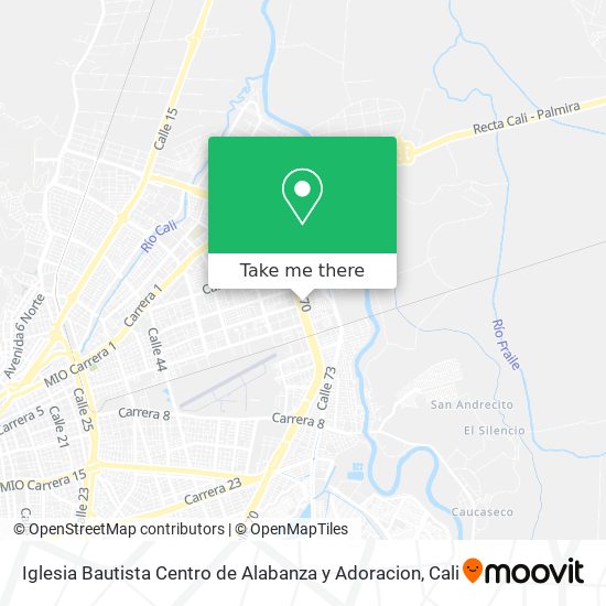 Mapa de Iglesia Bautista Centro de Alabanza y Adoracion