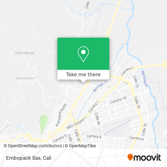 Mapa de Embopack Sas