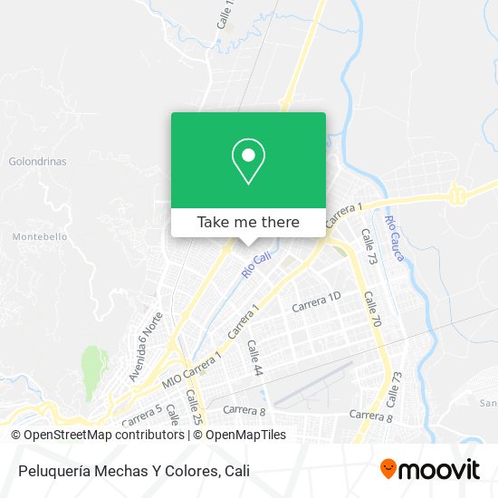 Mapa de Peluquería Mechas Y Colores
