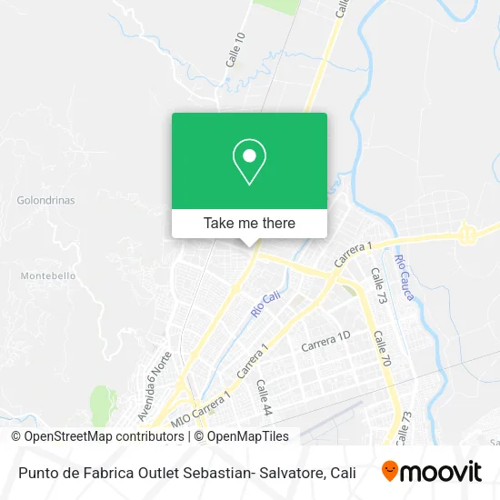 Punto de Fabrica Outlet Sebastian- Salvatore map