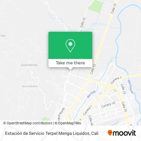 Estación de Servicio Terpel Menga Liquidos map