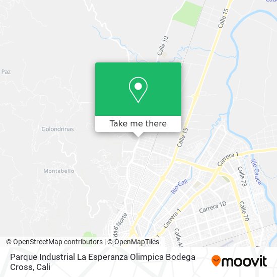 Parque Industrial La Esperanza Olimpica Bodega Cross map