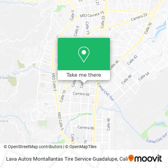 Lava Autos Montallantas Tire Service Guadalupe map