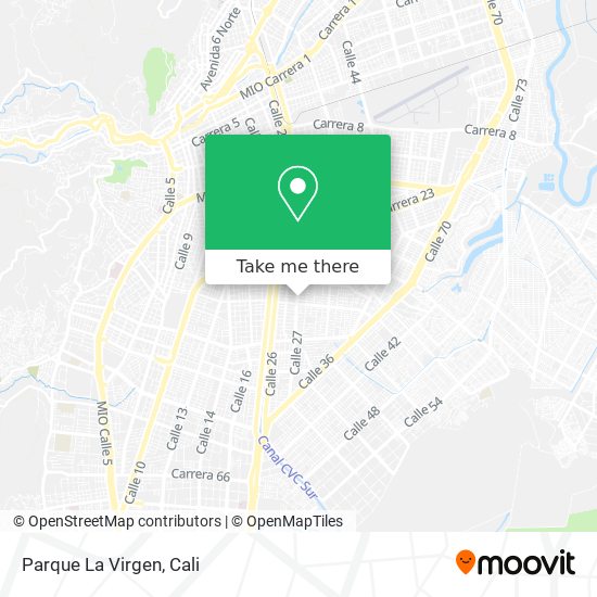 Mapa de Parque La Virgen
