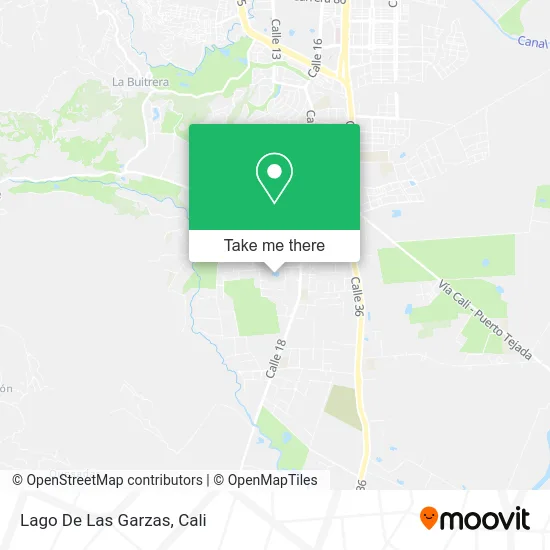 Lago De Las Garzas map